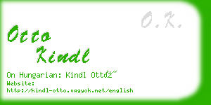 otto kindl business card